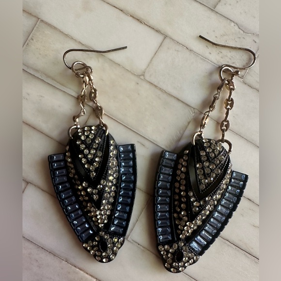 Lulu Frost Blue and White Crystal Earrings - Picture 4 of 4